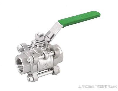 球閥、不銹鋼球閥、三片式內螺紋/承插球閥、廠家直銷圖片_高清圖_細節圖-上海立盾閥門制造 -